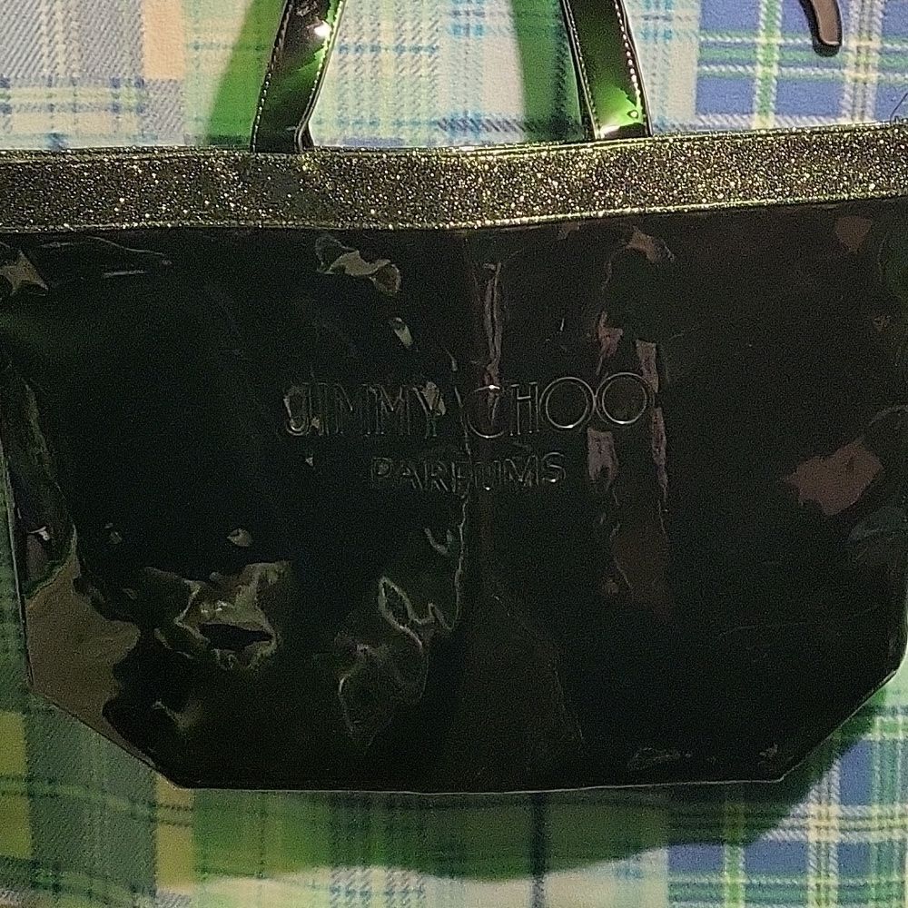 Jimmy Choo Black Patent Tote Bag
